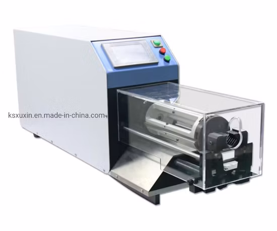 Diametro massimo 40mm Macchina semiautomatica RF/RG per schermatura del cavo coassiale Macchina spelafili per taglierina rotativa Macchina spelafili per cavi coassiali