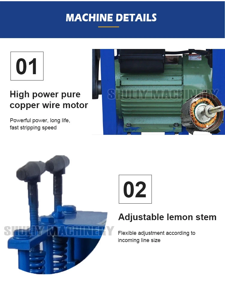 Copper Wire Stripper Scrap Automatic Cable Wire Stripping Machine