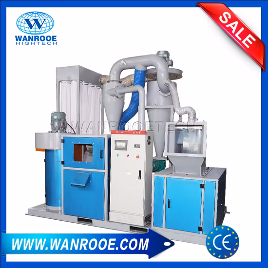 Separatore di plastica del cavo del filo di rame di elettro alluminio dei rottami metallici che rimuove la macchina del granulatore di molatura di riciclaggio della pelatura di spogliatura di aggraffatura