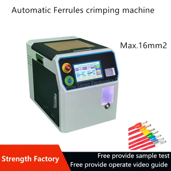 Macchina per piegare automaticamente la ghiera spelafili Twister Crimper Zhengjia-Zj-108